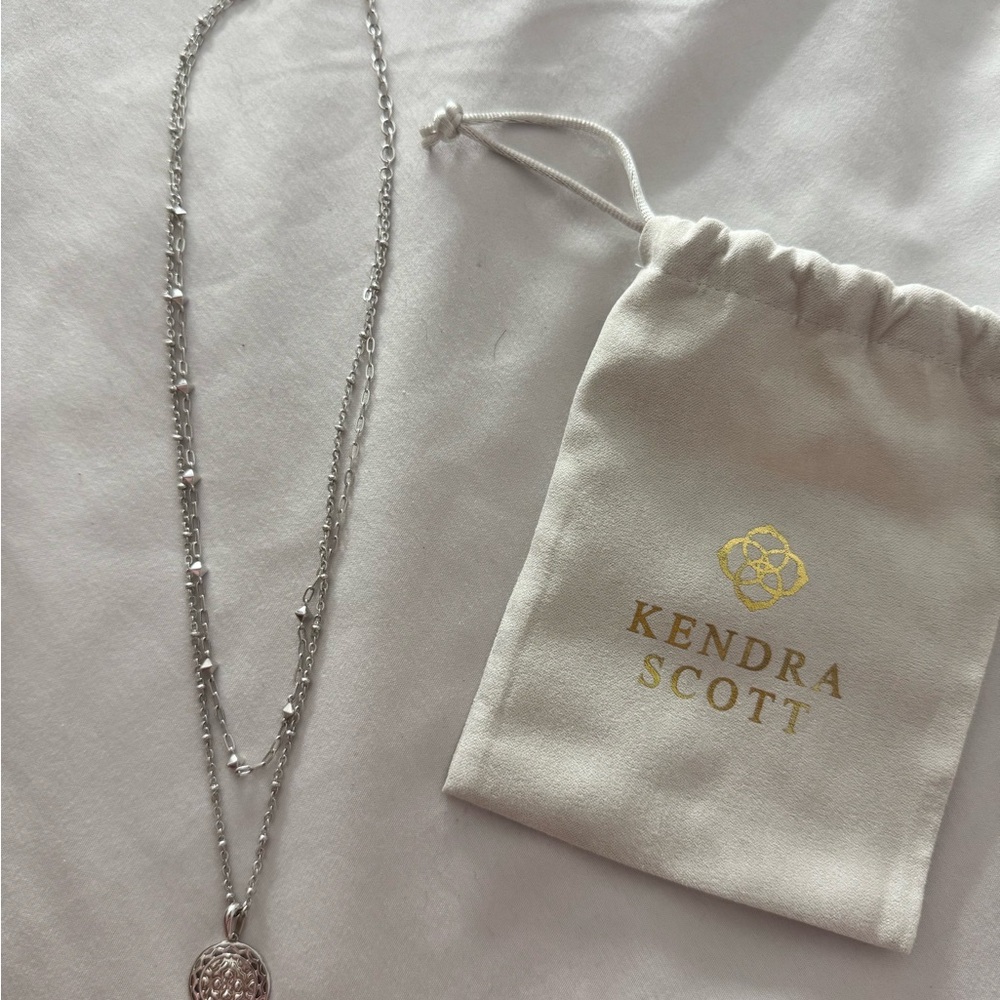 Kendra Scott Silver Layered Necklace